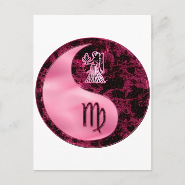 Virgo Yin Yang Postcard (Front)