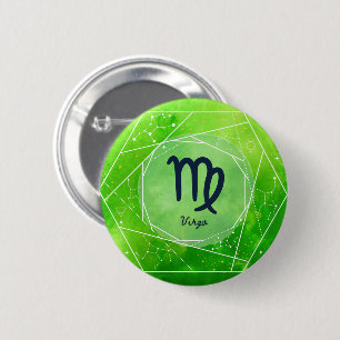 Virgo Zodiac 2 Inch Round Button