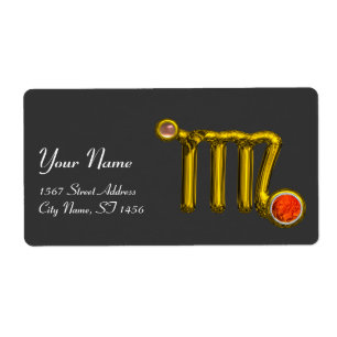 VIRGO ZODIAC ANNIVERSAIRE JEWEL GRAY AGATE Gold