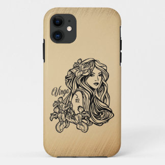 Virgo Zodiac Antique Look iPhone 11 Case