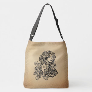 Virgo Zodiac Antique Look Crossbody Bag