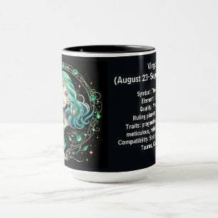 Virgo Zodiac Art for August 23–September 22 Mug