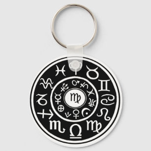 Virgo - Zodiac Astrological Constellation Keychain