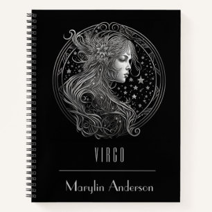VIRGO ZODIAC ASTROLOGY CONSTELLATION CUSTOM NOTEBOOK