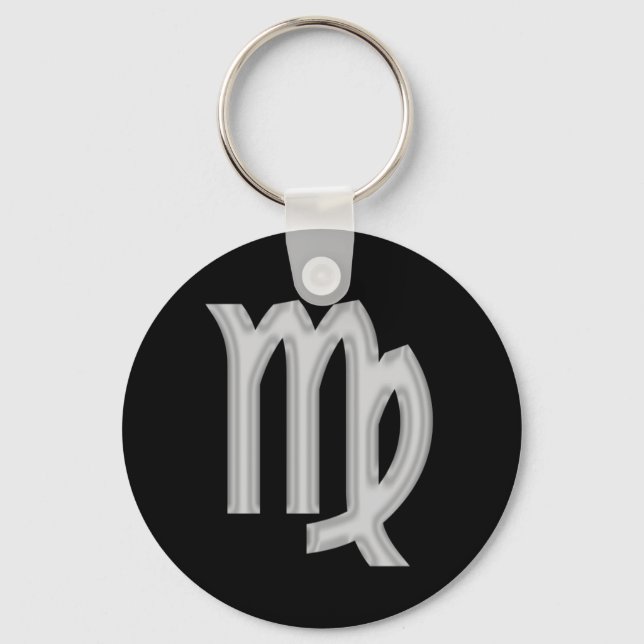 Virgo Zodiac Astrology Keychain (Front)