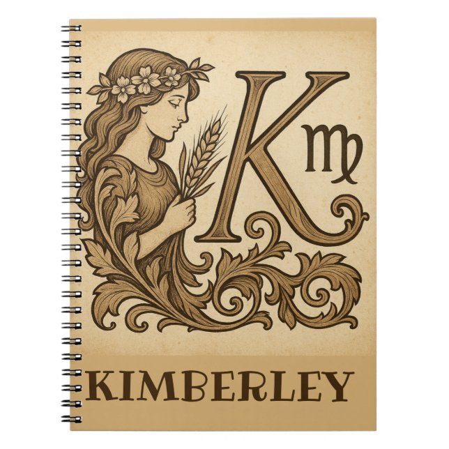 virgo Zodiac bag (K) Notebook (Front)