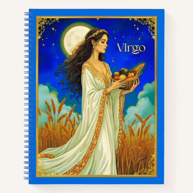 Virgo Zodiac Beauty Under a Night Sky Journal (Devant)