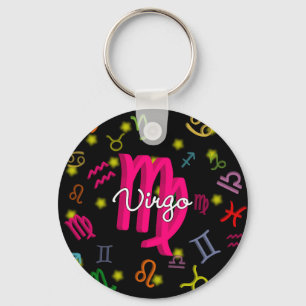 Virgo Zodiac Birthday Keychain