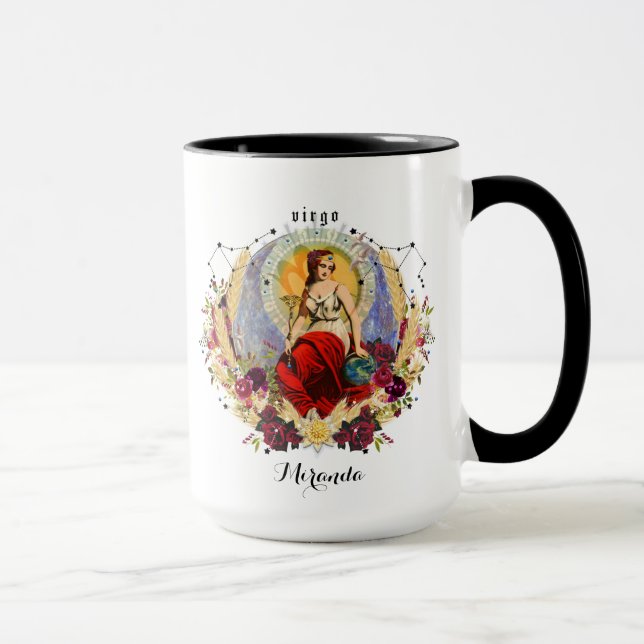 Virgo Zodiac Birthday Mug (Right)