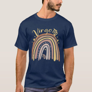 Virgo Zodiac Bohemian Boho Rainbow 70s Vintage Aes T-Shirt