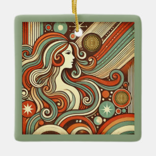 Virgo Zodiac Christmas Ornament