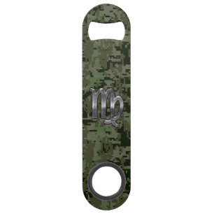 Virgo Zodiac Connexion Camouflage numérique vert