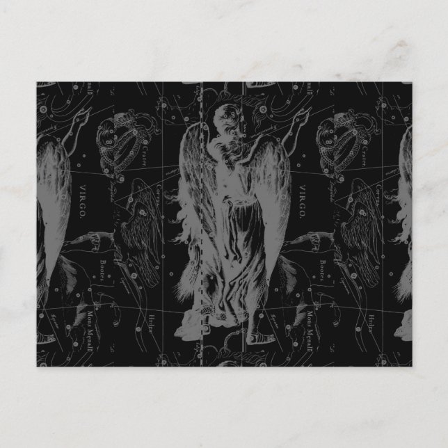 Virgo Zodiac Constellation Hevelius 1690 Postcard (Front)