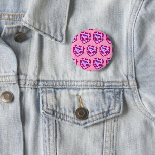 Virgo Zodiac Coquette Heart Birthday Cake 2 Inch Round Button