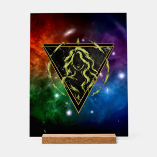 Virgo Zodiac Galaxy Acrylic Sign
