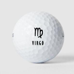 Virgo zodiac golf balls
