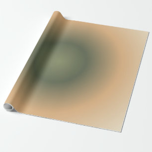 Virgo Zodiac, Green Brown Aura Gradient Wrapping Paper