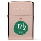 Virgo Zodiac I Scrutinize Zippo Lighter