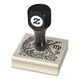 virgo Zodiac  (K) Rubber Stamp