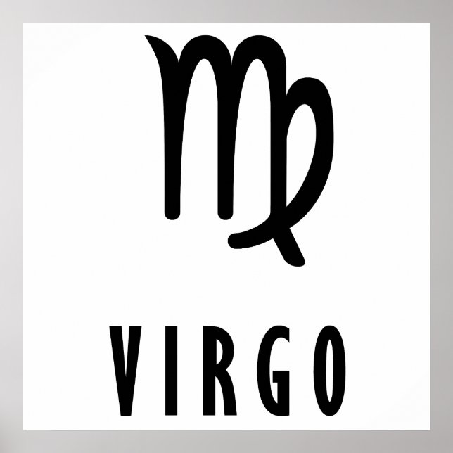 Virgo zodiac poster (Front)