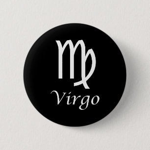 'Virgo' Zodiac Sign 2 Inch Round Button
