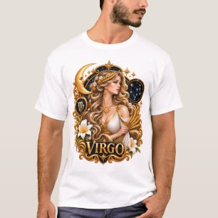 Virgo Zodiac Sign Astrology Celestial Maiden T-Shirt
