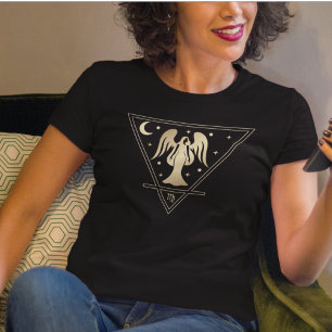Virgo Zodiac Sign Earth Element in Gold T-Shirt