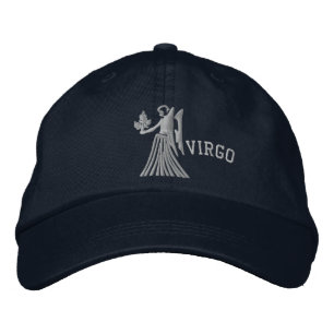 Virgo Zodiac Sign Embroidery August 23 - Sept 22 Embroidered Hat