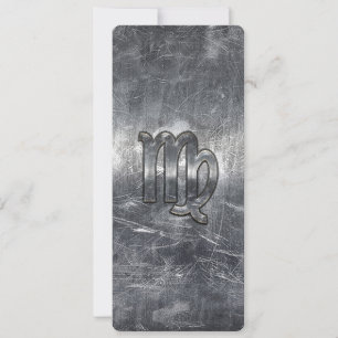 Virgo Zodiac Sign in Grunge Distressed Style