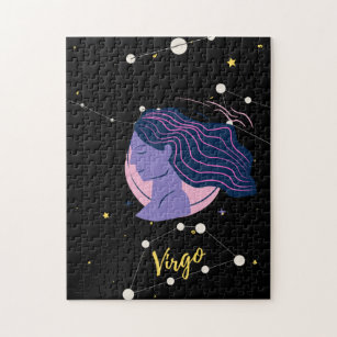 Virgo Zodiac Sign in space Jigsaw Puzzle