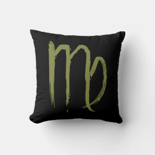 VIRGO Zodiac Sign July August Birthday Astrology Throw Pillow
