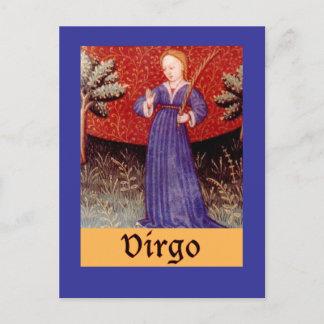 Virgo Zodiac Sign Postcard