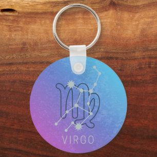 Virgo Zodiac Star Sign Horoscope Constellation Keychain