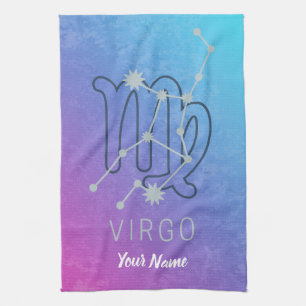 Virgo Zodiac Star Sign Horoscope Constellation Kitchen Towel