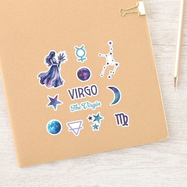 Virgo Zodiac Sticker Collection (Carnet)