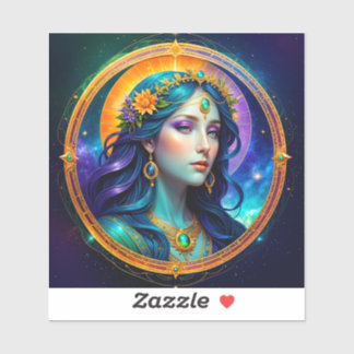 Virgo Zodiac Stickers, Celestial Zodiac