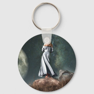 Virgo Zodiac Symbol Keychain