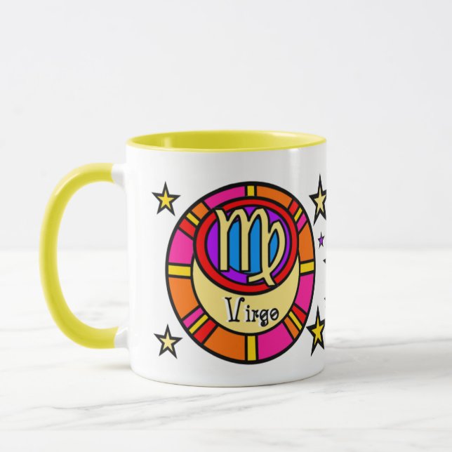 Virgo Zodiac Symbol Mug (Left)