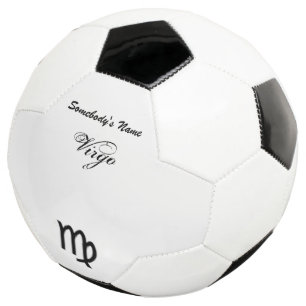 Virgo Zodiac Symbol Standard by Kenneth Yoncich Soccer Ball