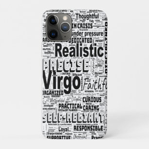 Virgo Zodiac Word Cloud Inspiration iPhone 11 Pro Case