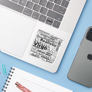 Virgo Zodiac Word Cloud Inspiration Vinyl 