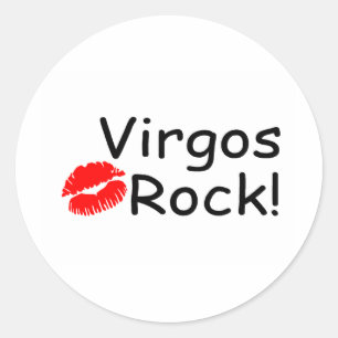 Virgos Rock Classic Round Sticker