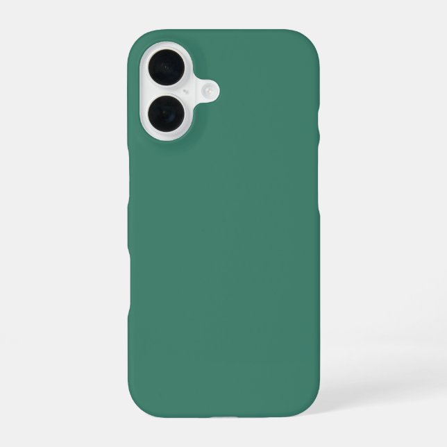 Viridian Solid Colour iPhone 16 Case (Back)