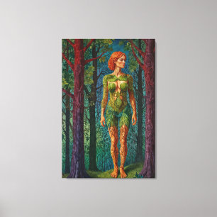 “Viridra’s Portrait” -  Veins of the Canopy    Canvas Print