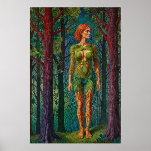 “Viridra’s Portrait” -  Veins of the Canopy    Poster