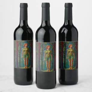 “Viridra’s Portrait” - Veins of the Canopy Wine Label