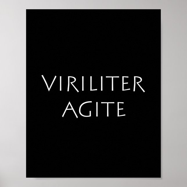 Viriliter agite poster (Front)