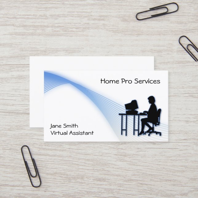 Virtual Assistant Business Card (Front/Back In Situ)