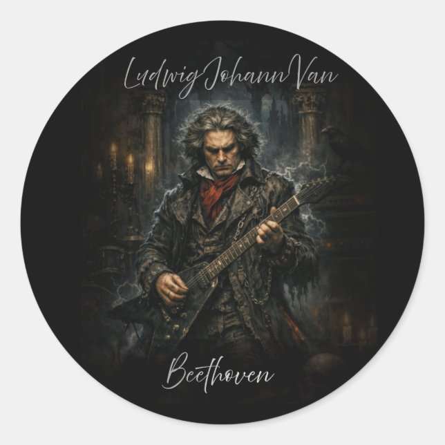 Virtual Belonging Classic Round Sticker (Front)