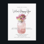 Virtual Cocktail Party Social Distance Happy Hour Postcard<br><div class="desc">/ Can be fully customized to suit your needs. Designed by Gorjo Designs via Zazzle. // Need help customizing your design? Got other ideas? Feel free to contact me (Zoe) directly via the contact button below.</div>